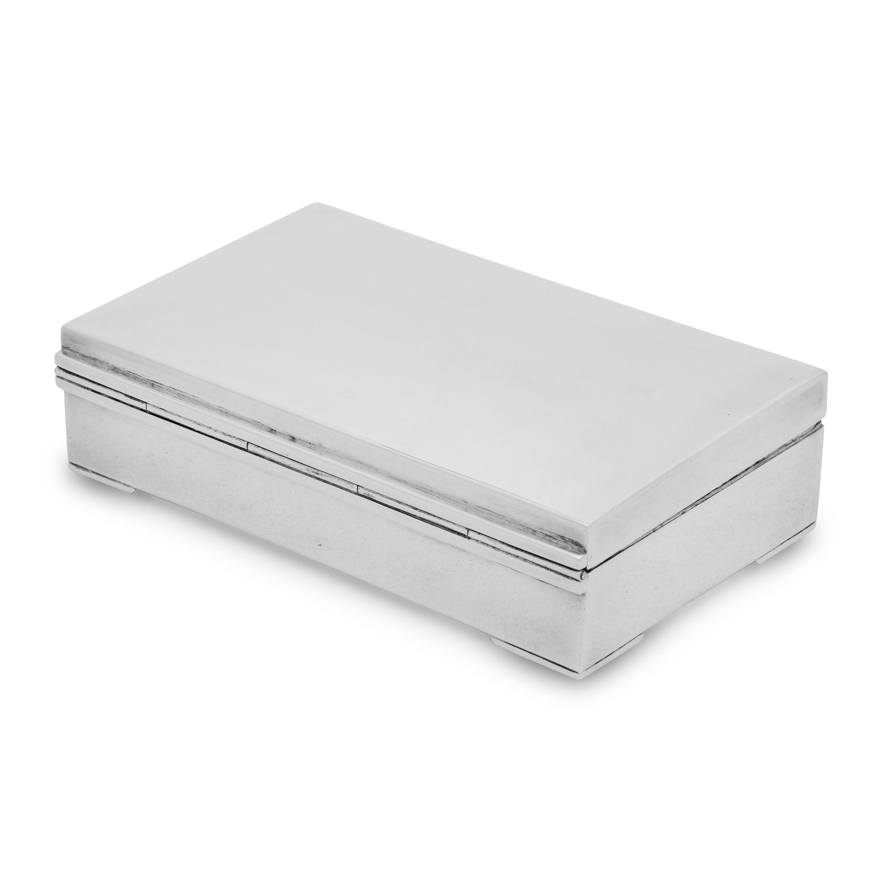A Mexican Silver Cigarette Box