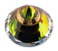 Three Czech Cut Glass Perfume Bottles