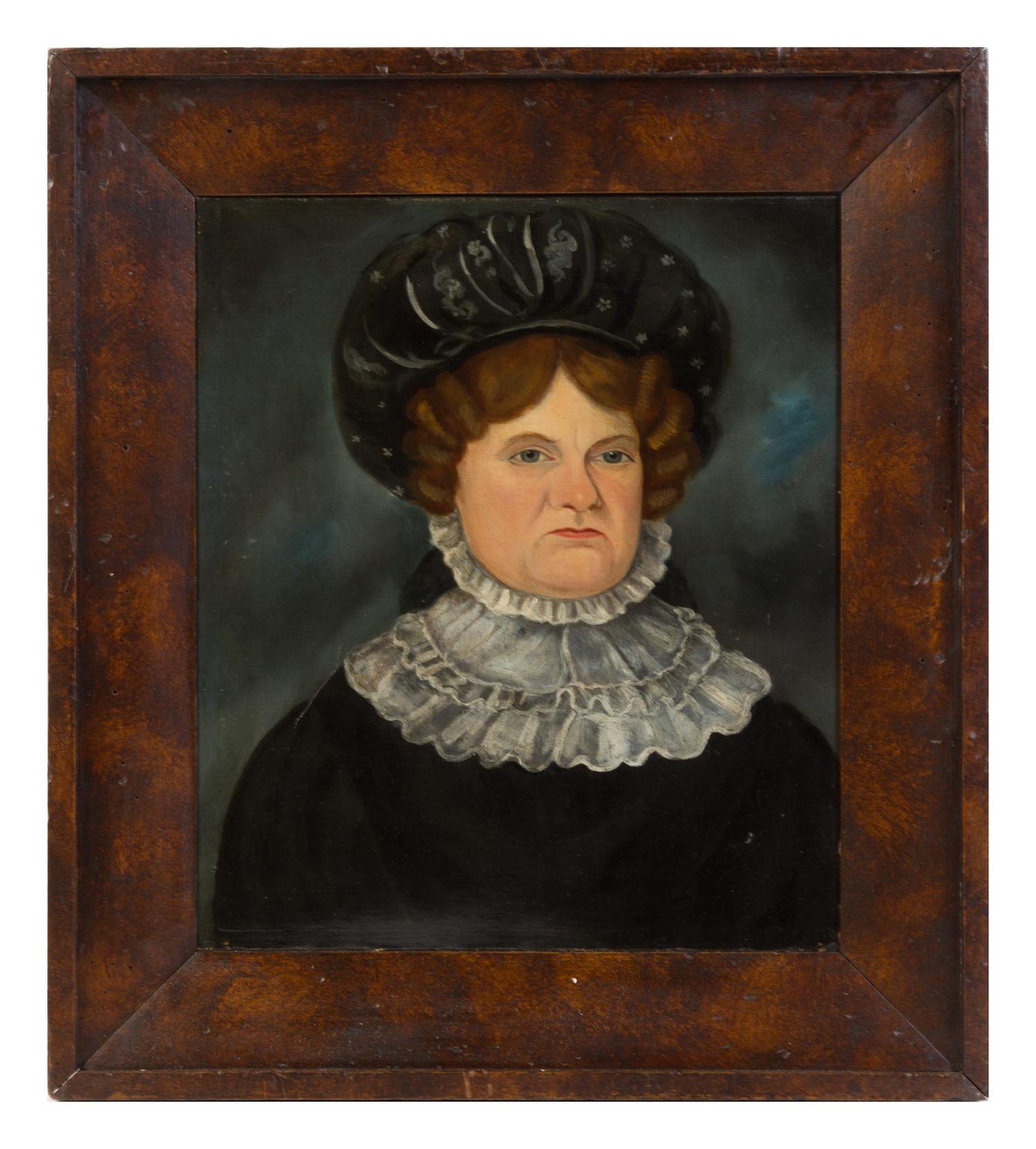 Artist Unknown, (American/British, 19th Century), Portraits of a Mother, Father and Children (four works)