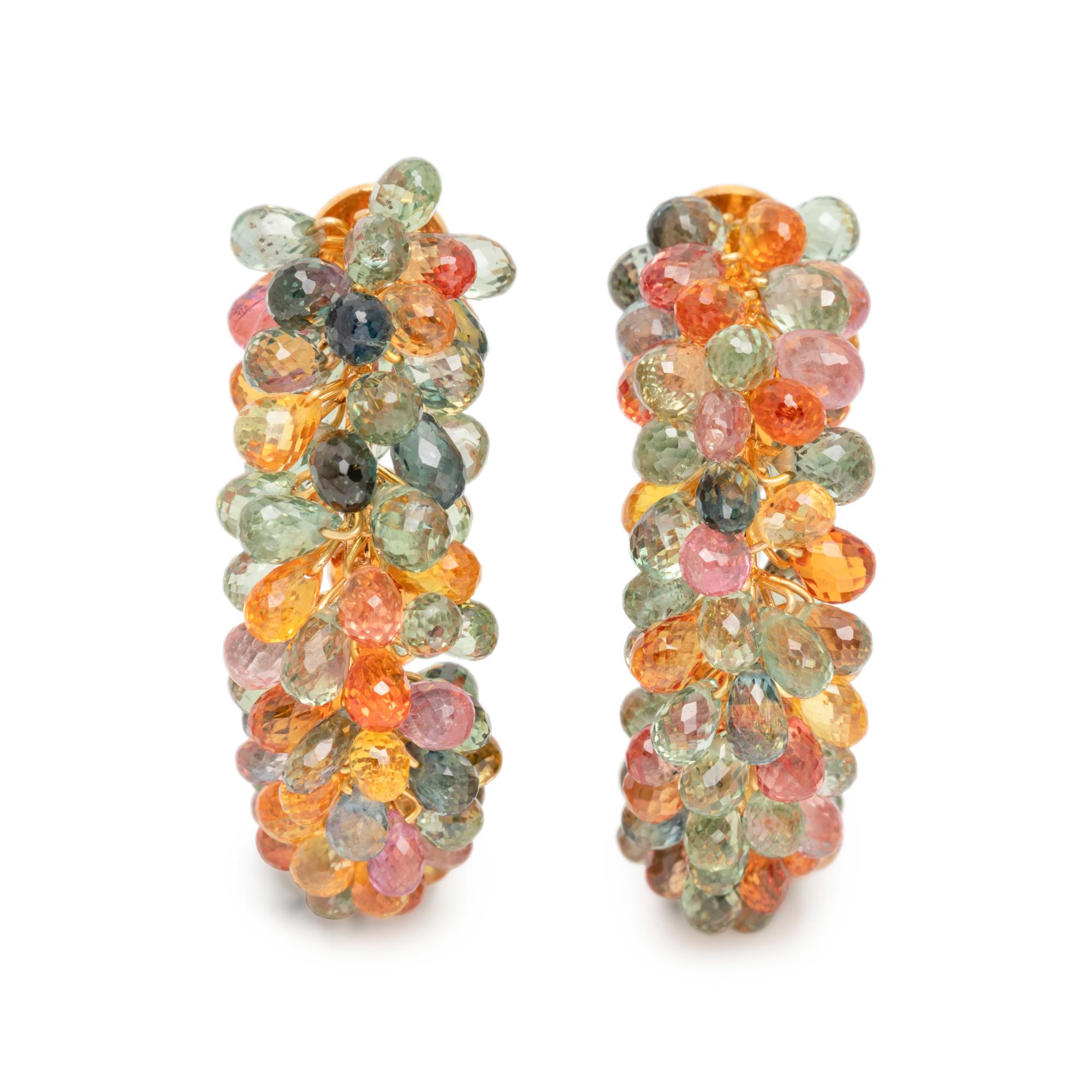 MULTICOLOR SAPPHIRE EARRINGS