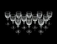A Set of Twelve Waterford Curraghmore Water Goblets