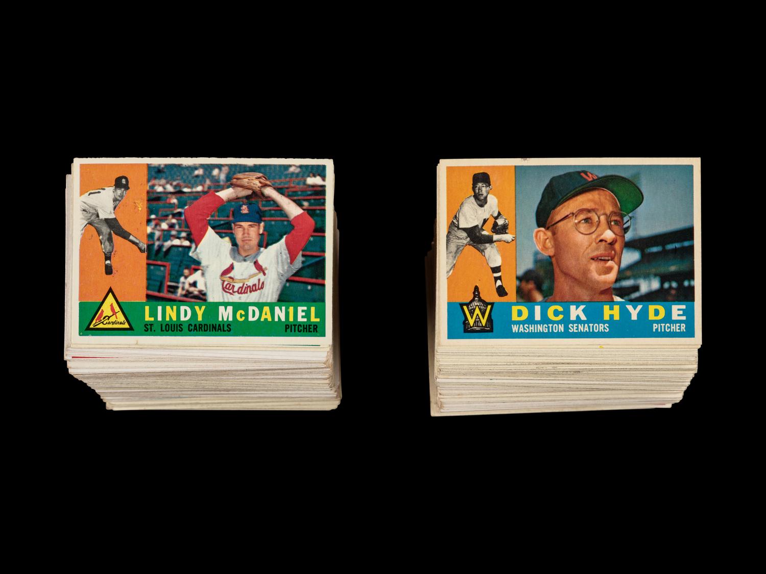 A Collection of Over 550 1960 Topps Baseball Cards