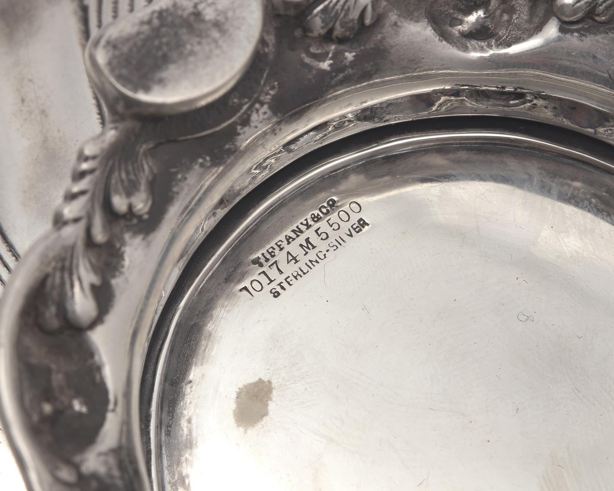 A Pair of Sterling Silver Repousse "Wave" Footed Bowls, Tiffany & Co., New York, NY, Circa 1880