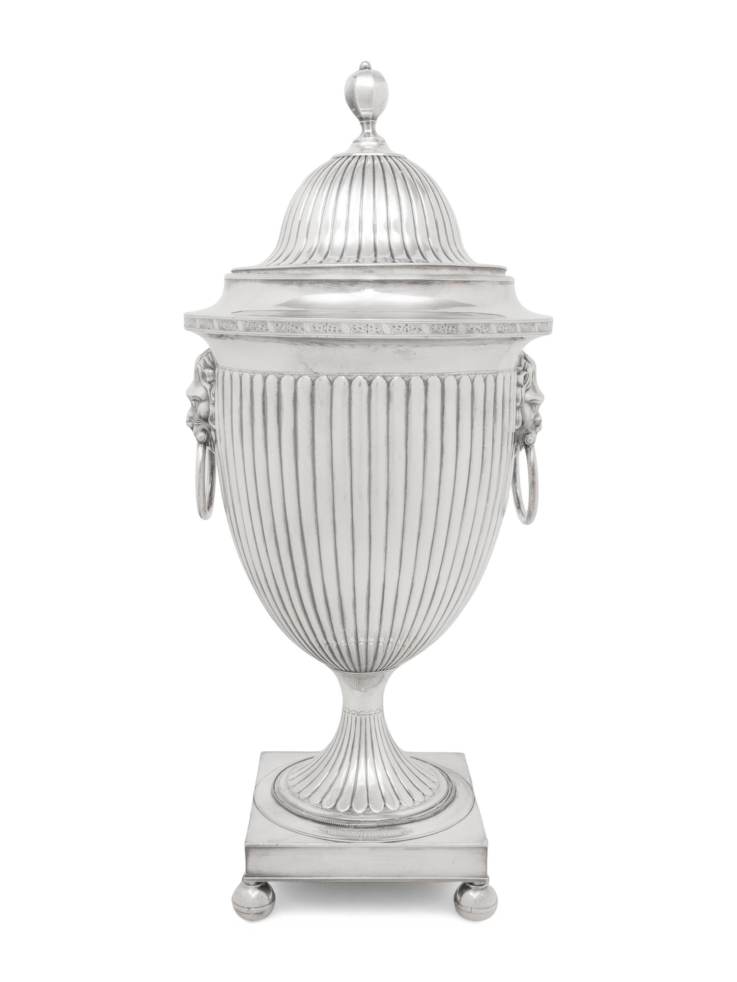 An Edwardian Silver-Plate Water Urn