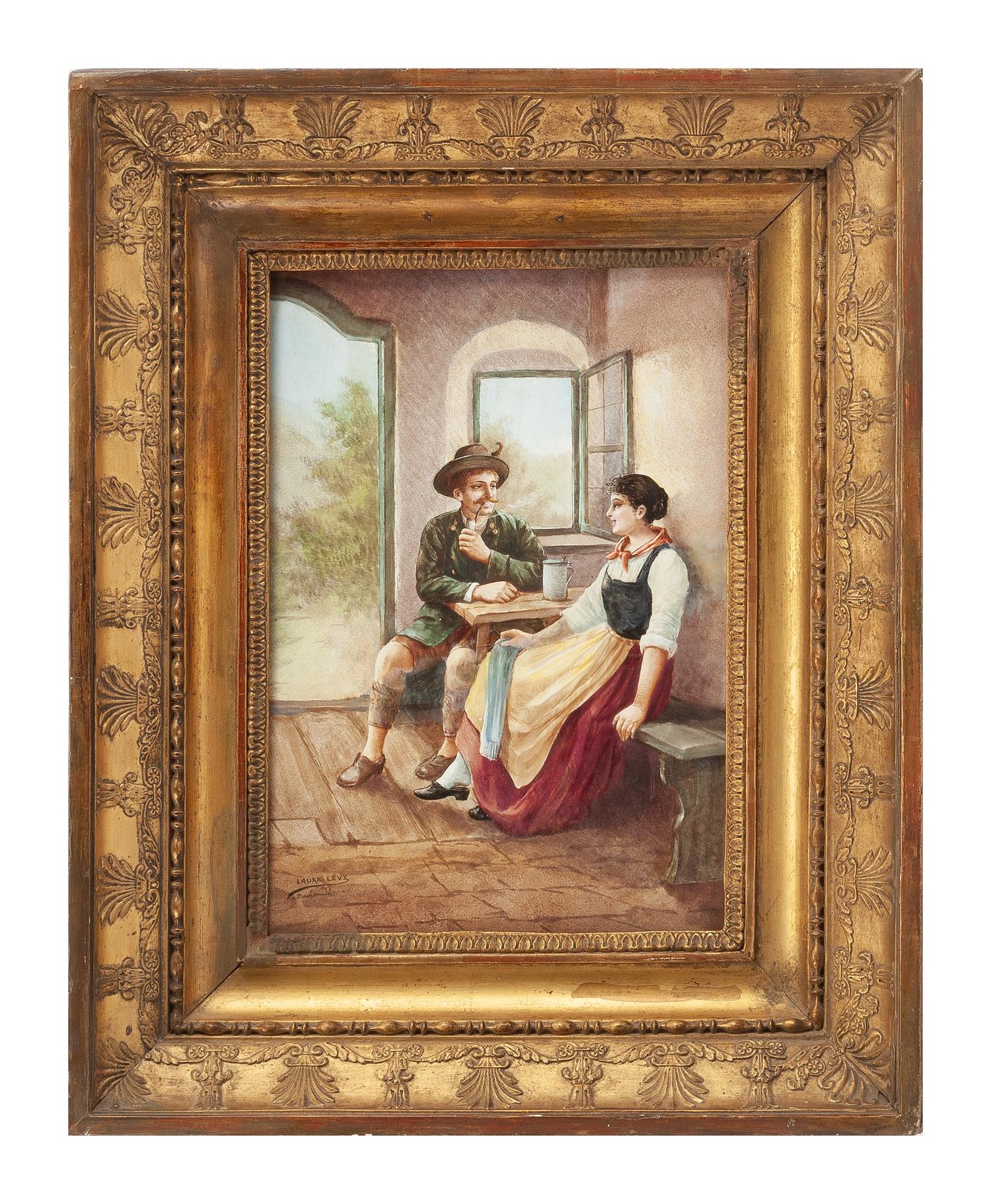 A French Porcelain Plaque Height 11 1/4 x width 8 1/4 inches. — 19TH CENTURY