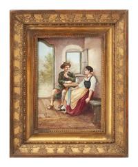 A French Porcelain Plaque Height 11 1/4 x width 8 1/4 inches. — 19TH CENTURY