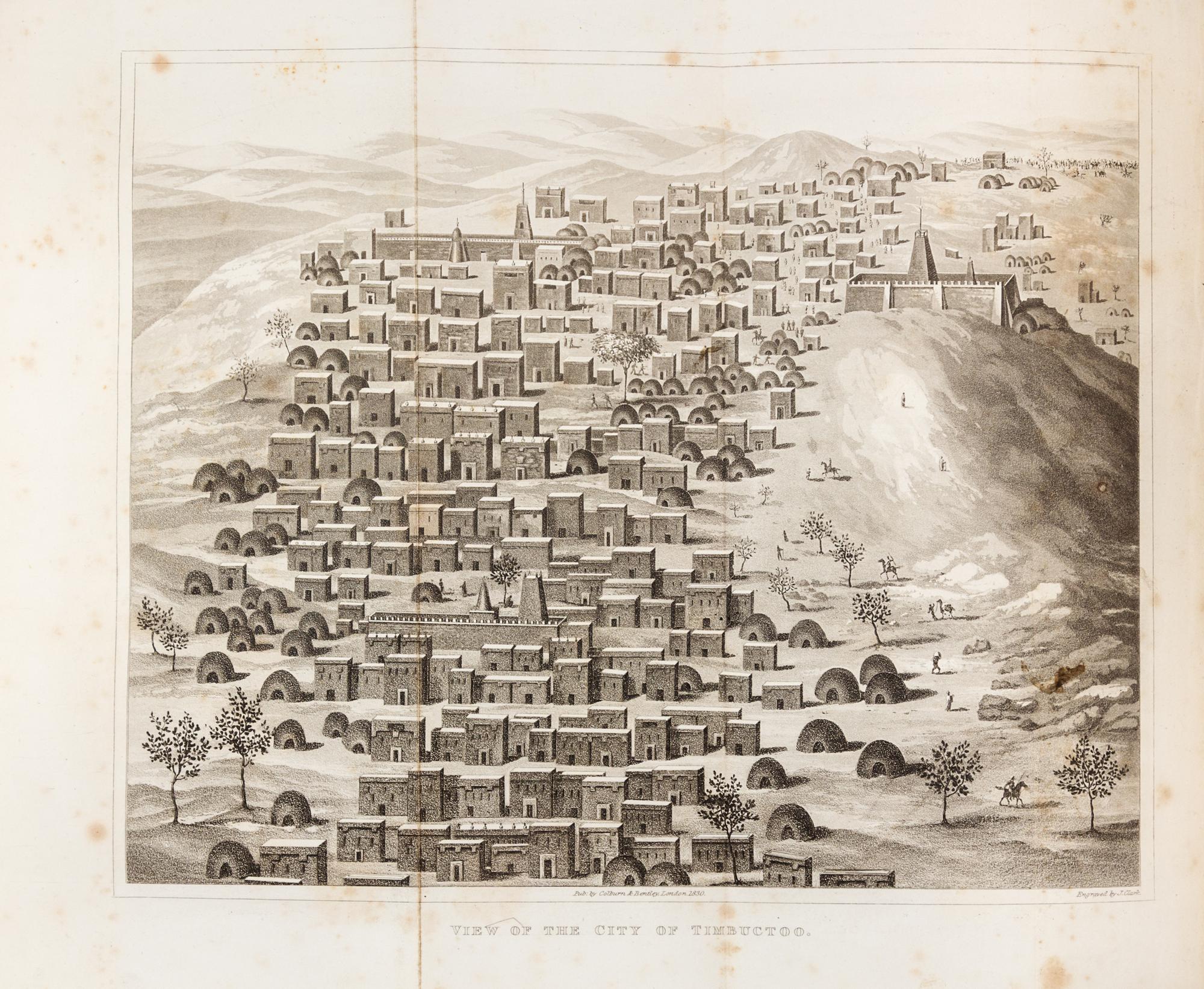 CAILLIÉ, Réné (1799-1838). Travels through Central Africa to Timbuctoo. London, 1830. FIRST ENGLISH EDITION, HENRY M. STANLEY'S COPY.