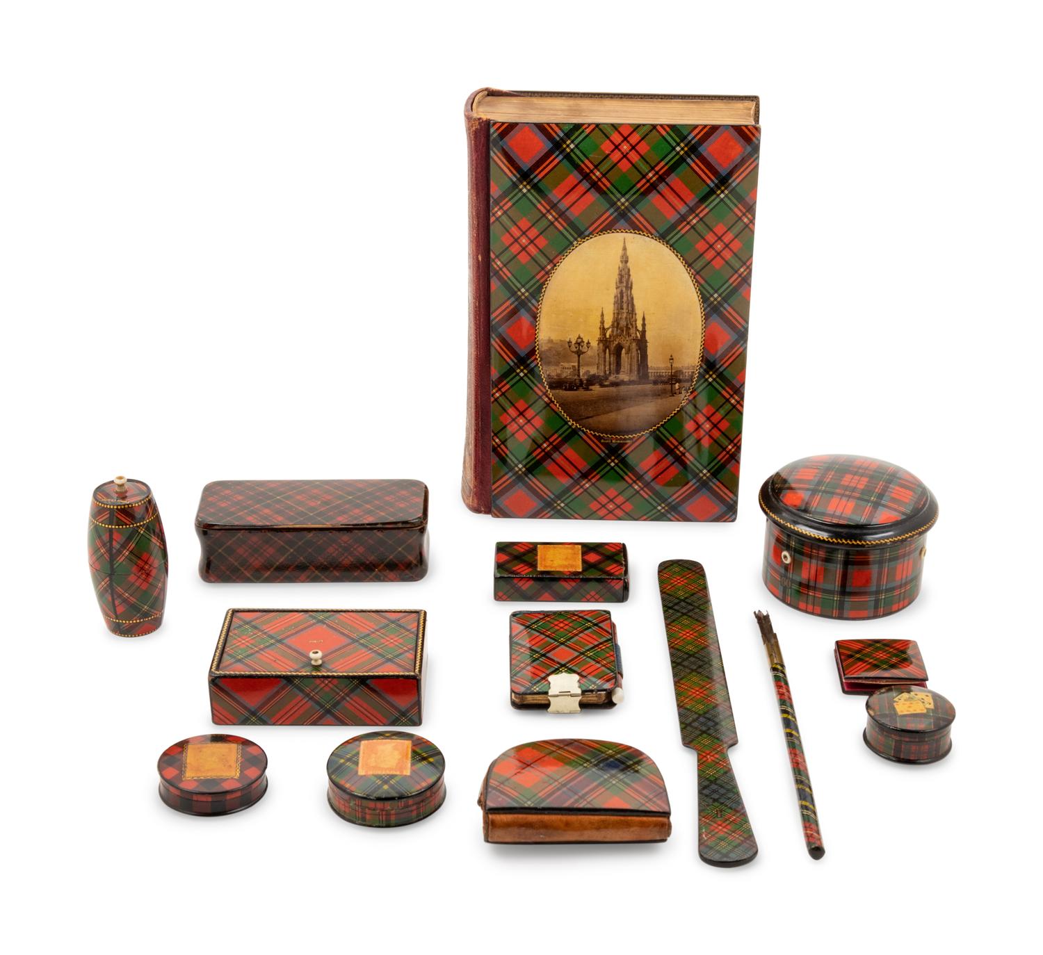A Group of Tartanware Articles