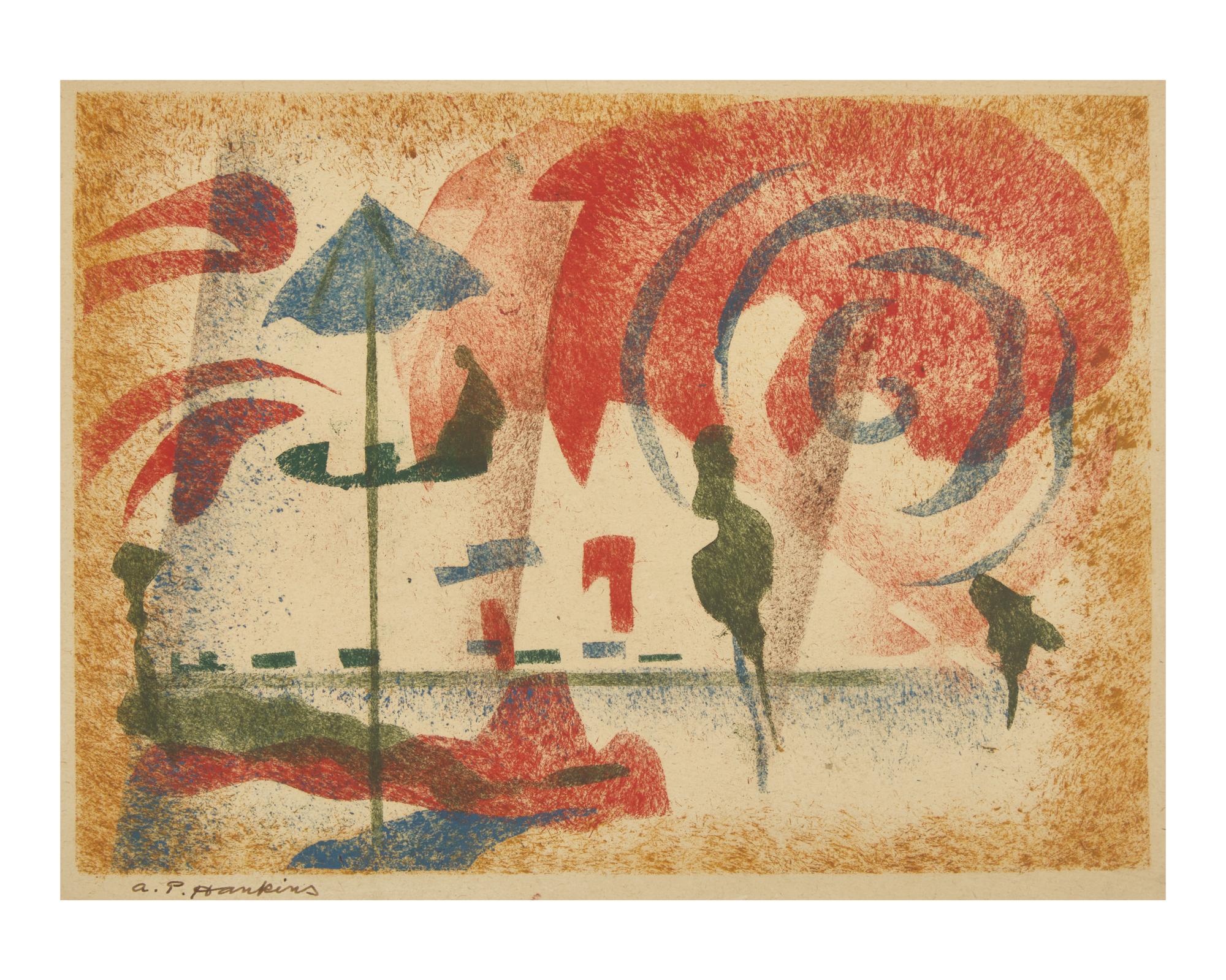 Standing Woman; together with Seascape (Two Works)
