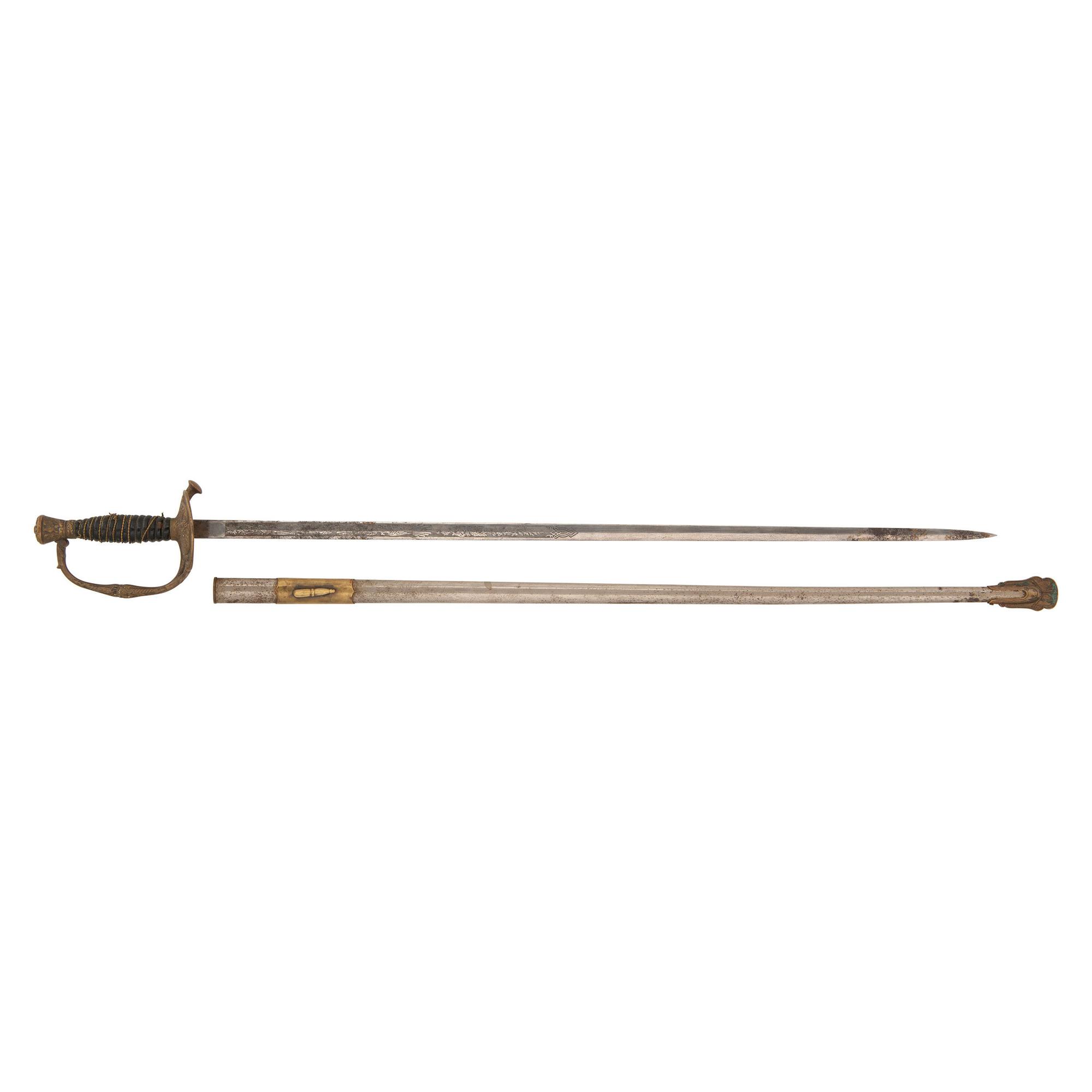 U.S. Model 1860 Staff & Field Officers Sword of Capt. Francis Vinton - 13th US Infantry