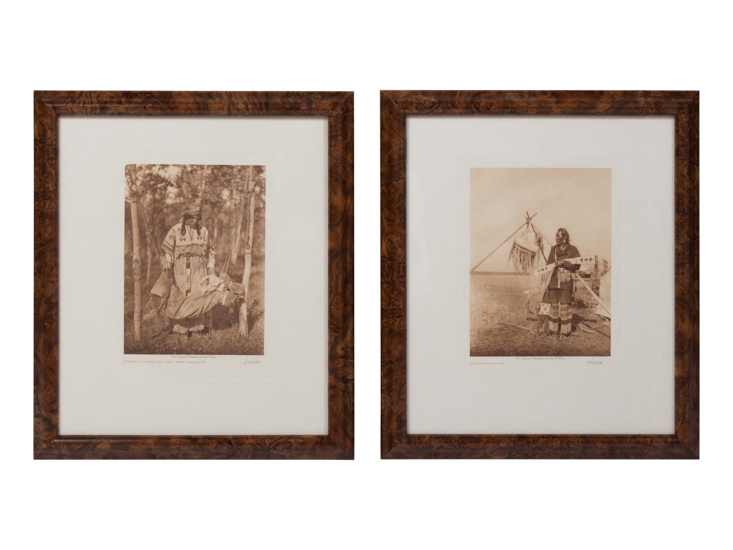 After Curtis, Two Intaglio Photogravure Prints