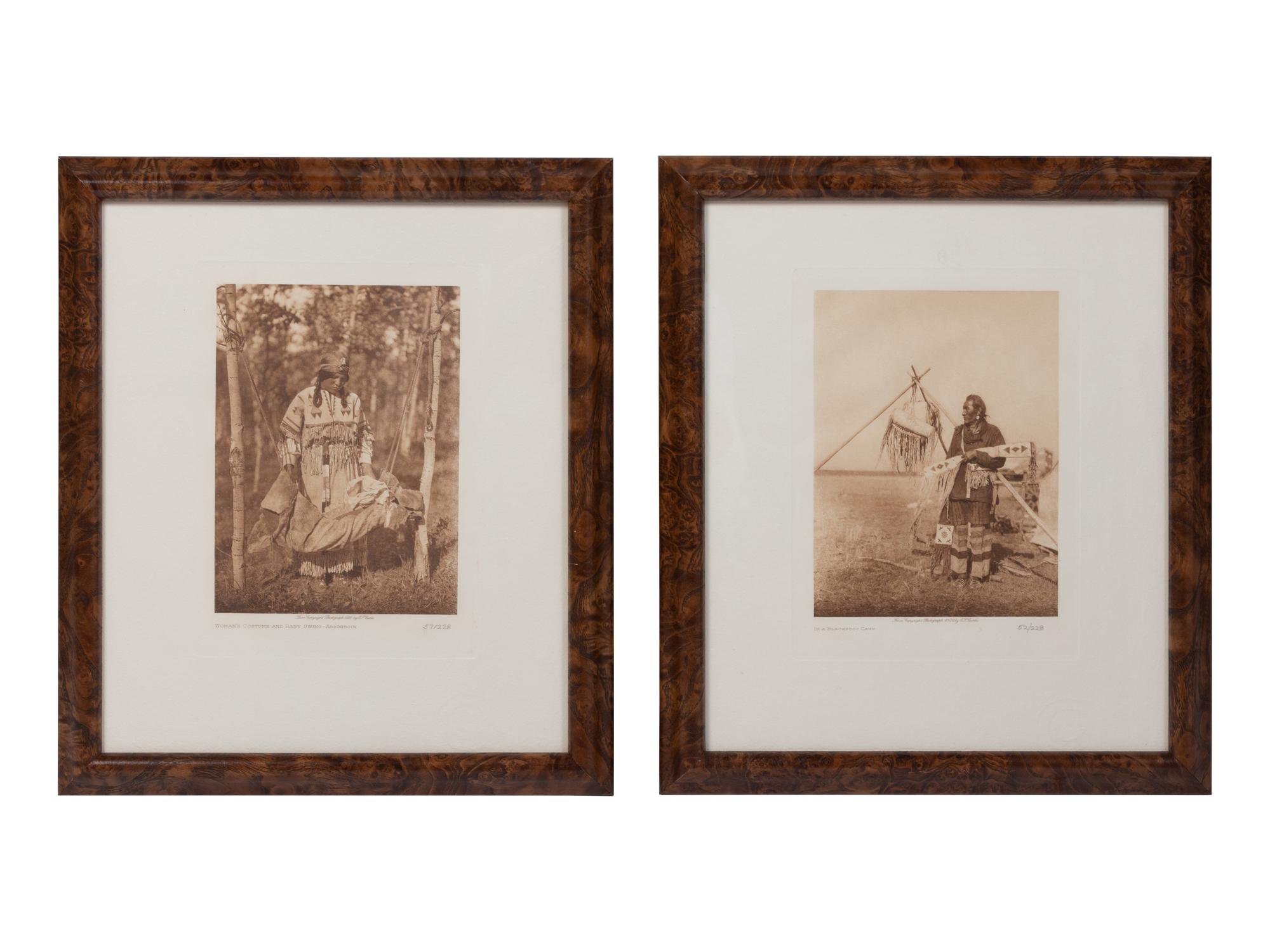 After Curtis, Two Intaglio Photogravure Prints