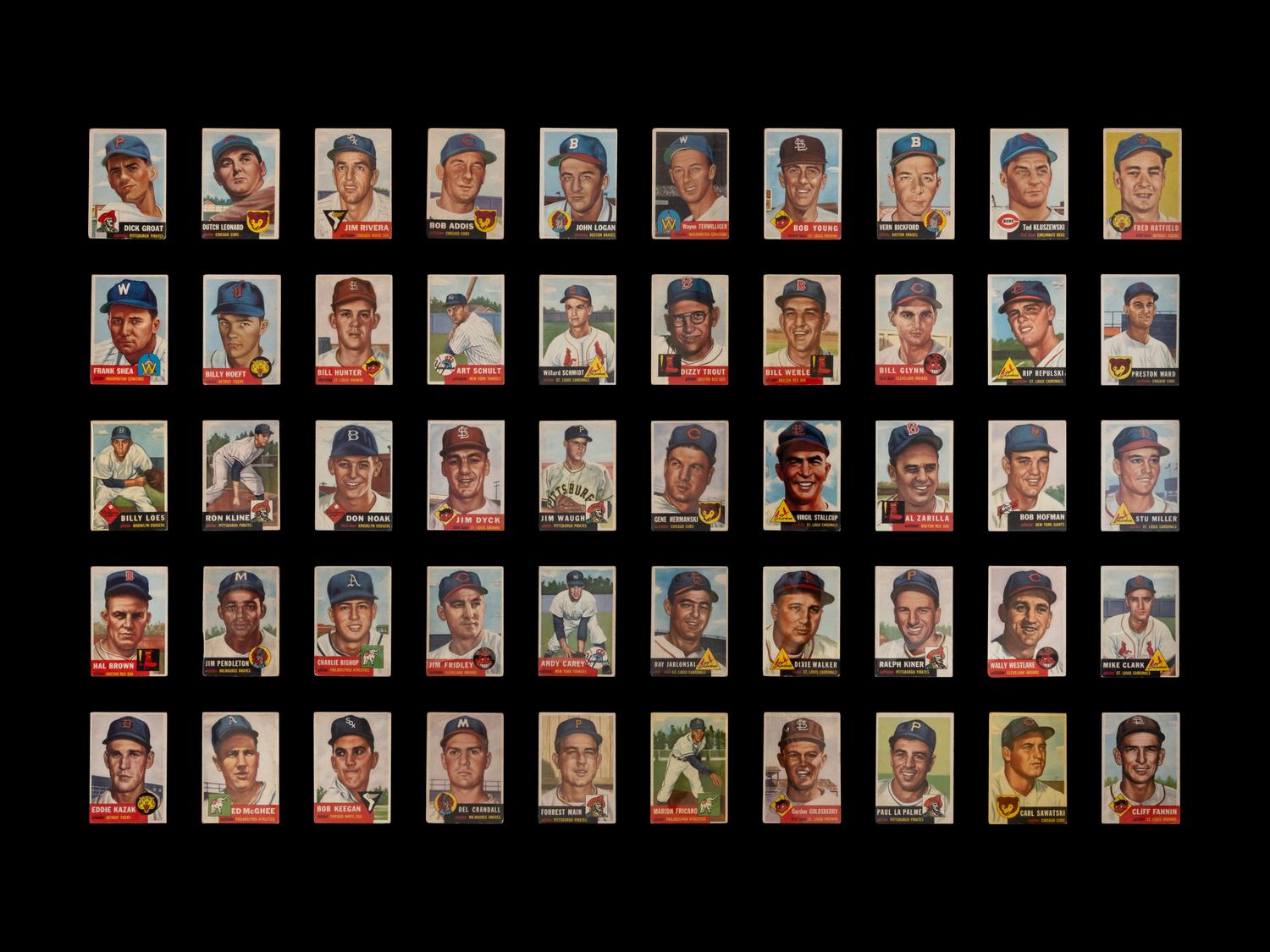 A Near Set of 1953 Topps Baseball Cards