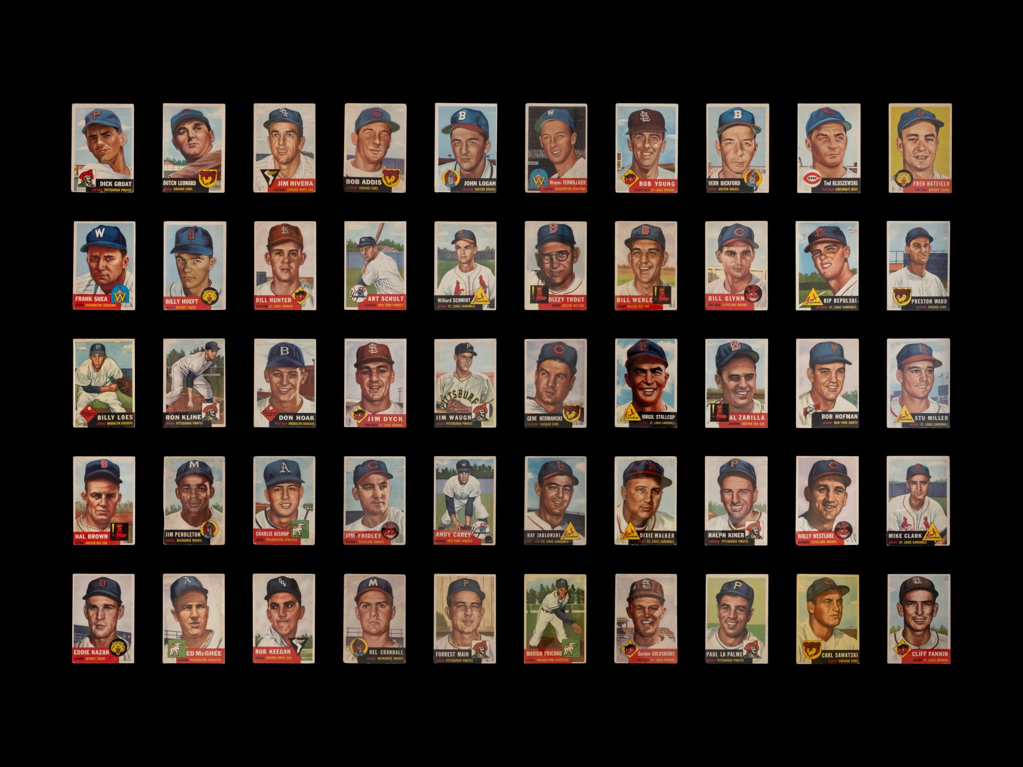 A Near Set of 1953 Topps Baseball Cards