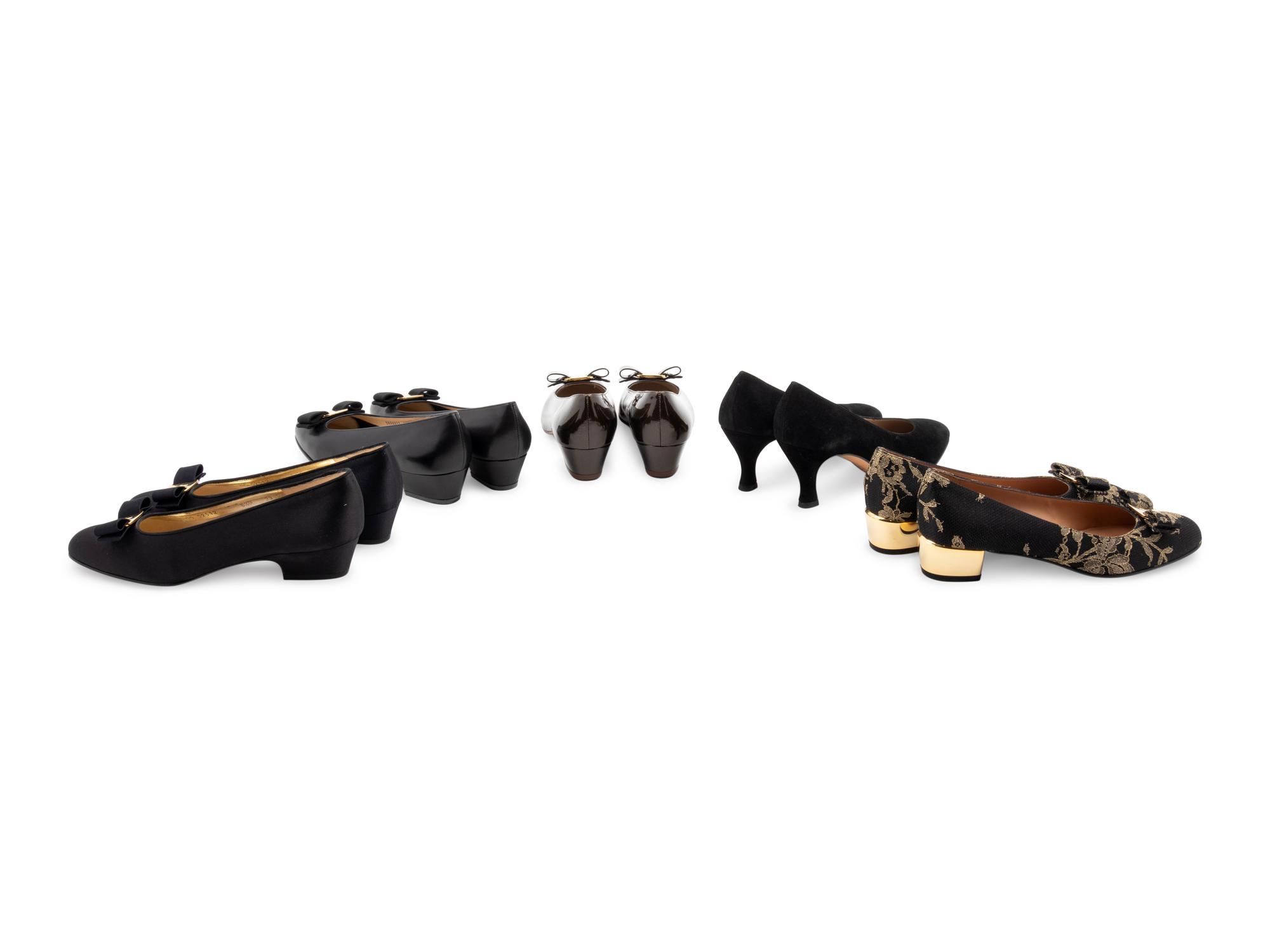 Nine Pairs of Salvatore Ferragamo Shoes, 1990-2010s