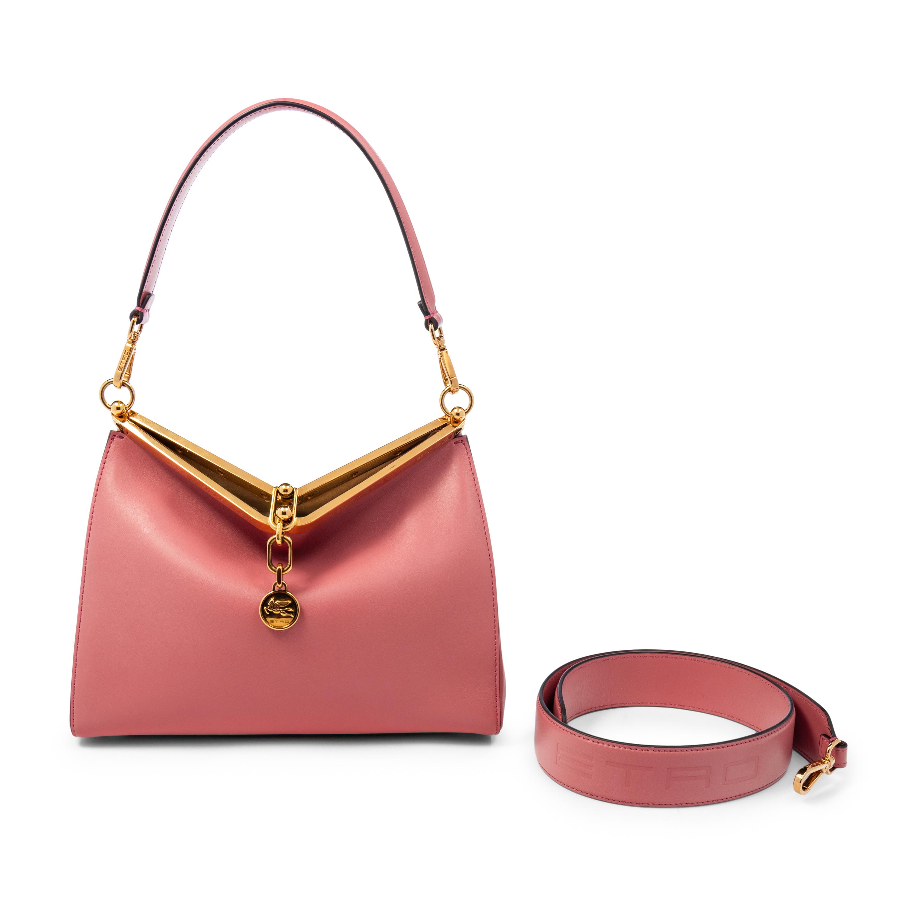 ETRO, PINK LEATHER VELA BAG