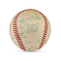 A 1958 Cleveland Indians Team Signed Autograph Baseball