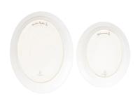 Two Royal Copenhagen Flora Danica Porcelain Oval Platters