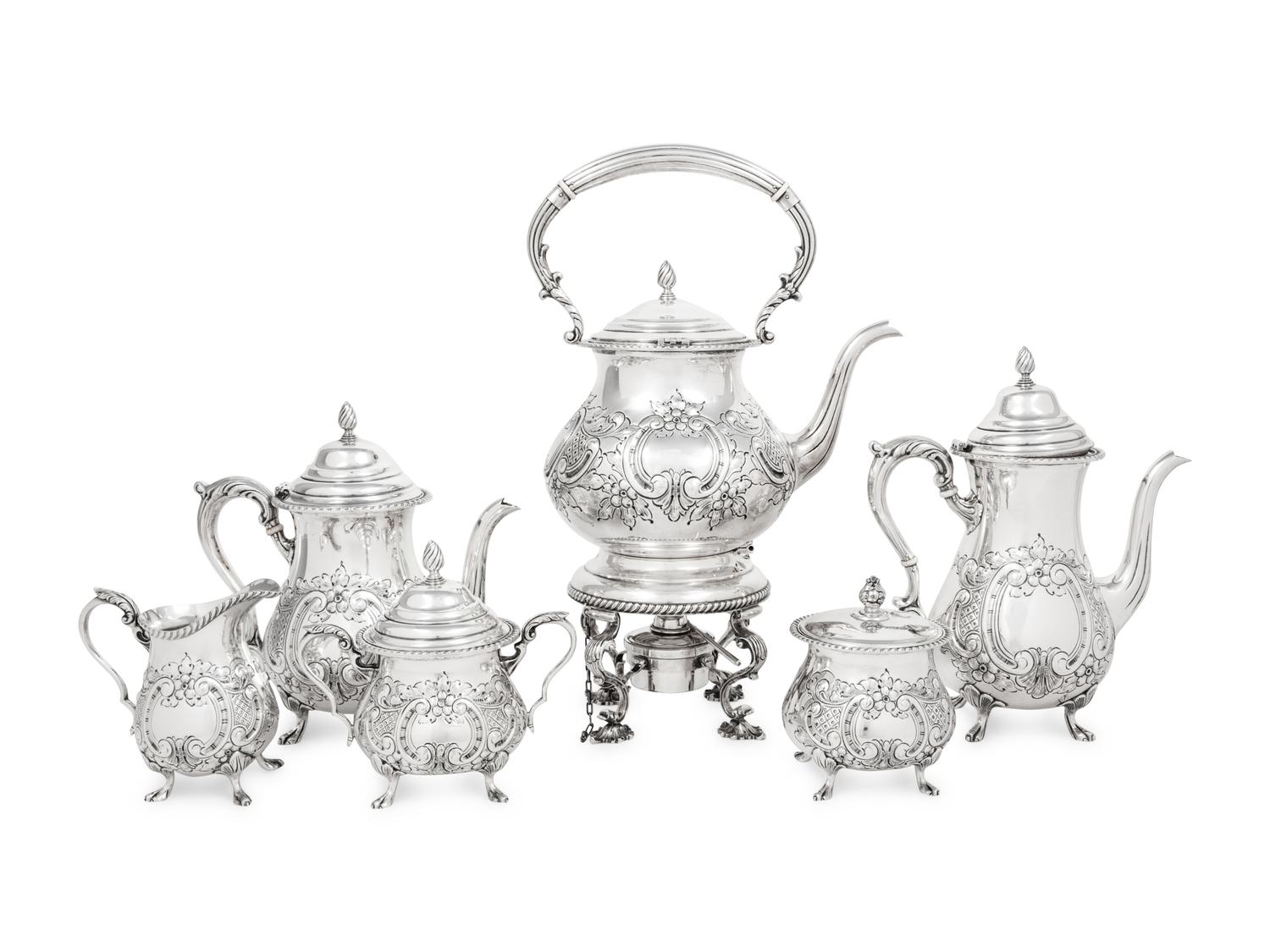 An American Silver Seven-Piece Tea and Coffee Service