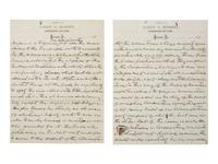 MOSBY, JOHN S. (1833-1916). ALS to J. A. J. Cresswell. Warrenton, VA, 22 June 1873. Mosby explains his political predicament within Virginia's discordant postwar Republican Party.