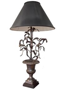 A Cast Iron Table Lamp by Jose Thenee 24" W x 24" D x 44" H — Argentina, Circa 1930