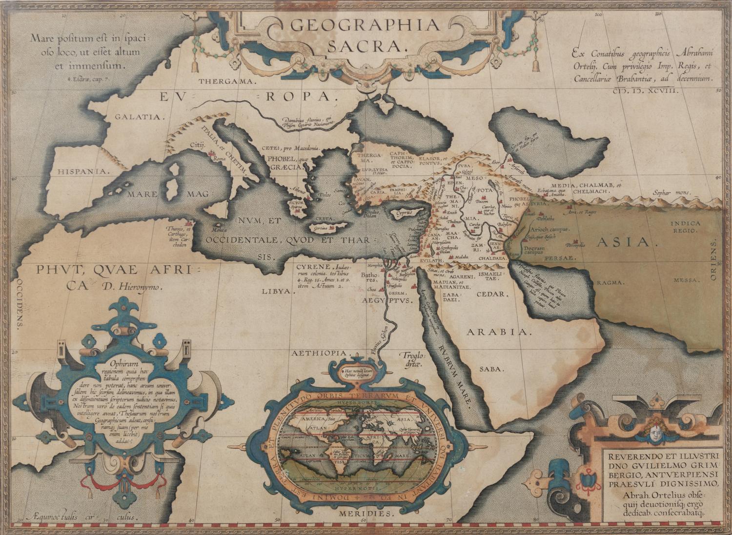 ORTELIUS, Abraham (1527-1598). Geographia Sacra . Antwerp, ca 1598 or later.