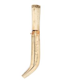 Lapp Bone Knife, with Scrimshaw Decoration