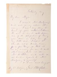 [CIVIL WAR]. Autographs from Civil War soldiers incl. Generals SHERMAN, MCCLELLAN, and BUTLER.