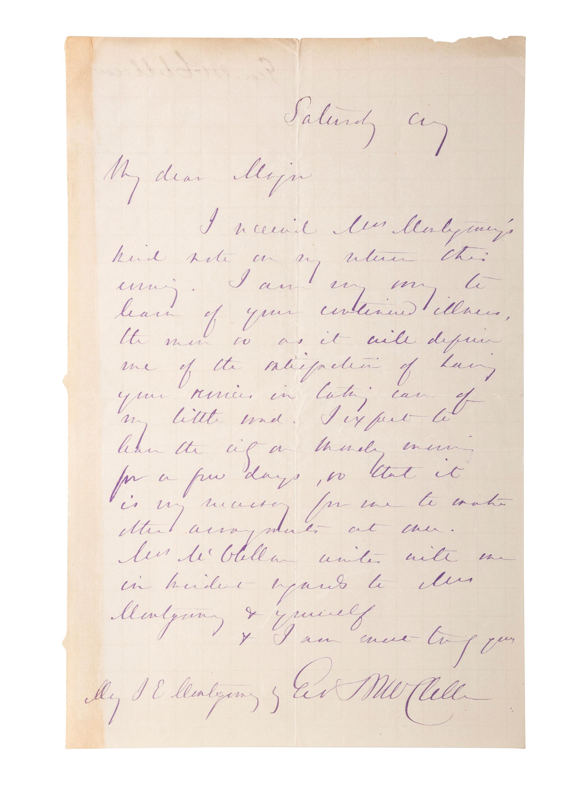[CIVIL WAR]. Autographs from Civil War soldiers incl. Generals SHERMAN, MCCLELLAN, and BUTLER.