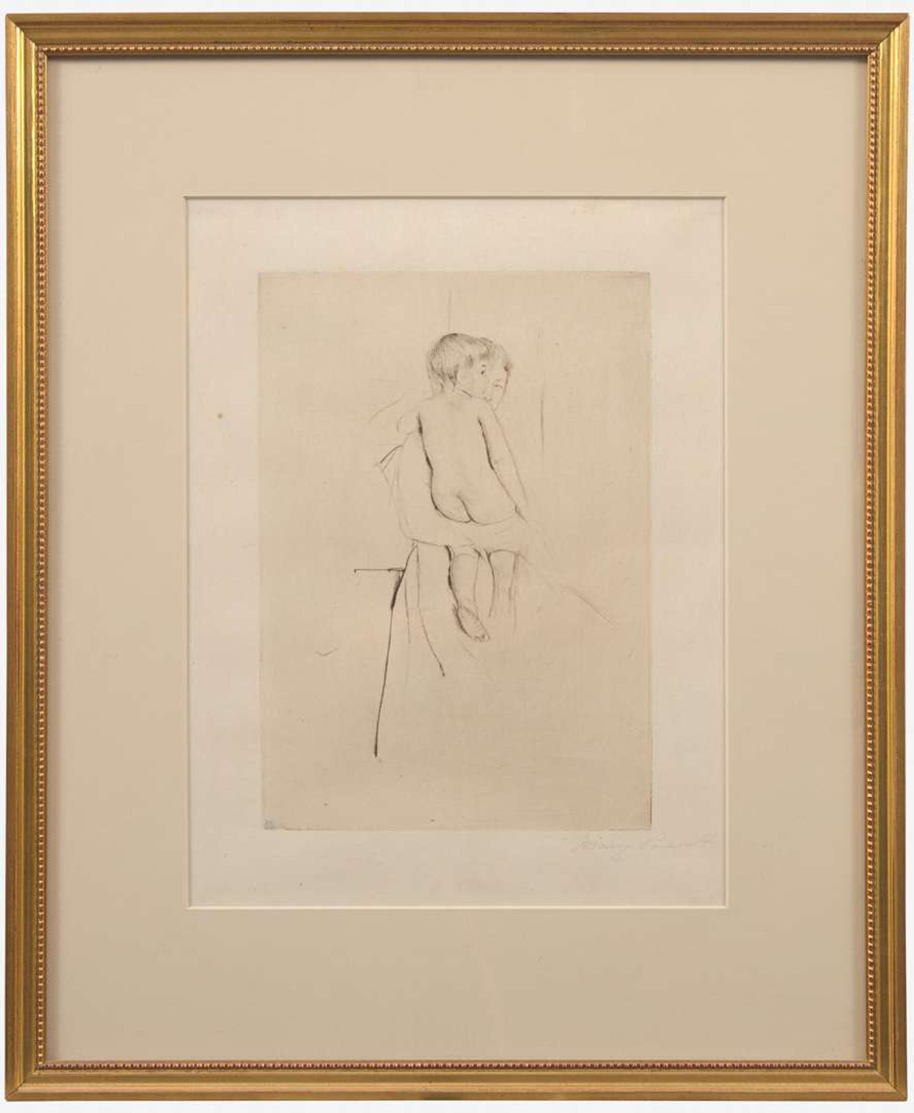 Mary Cassatt (American, 1844-1926) - Baby’s Back