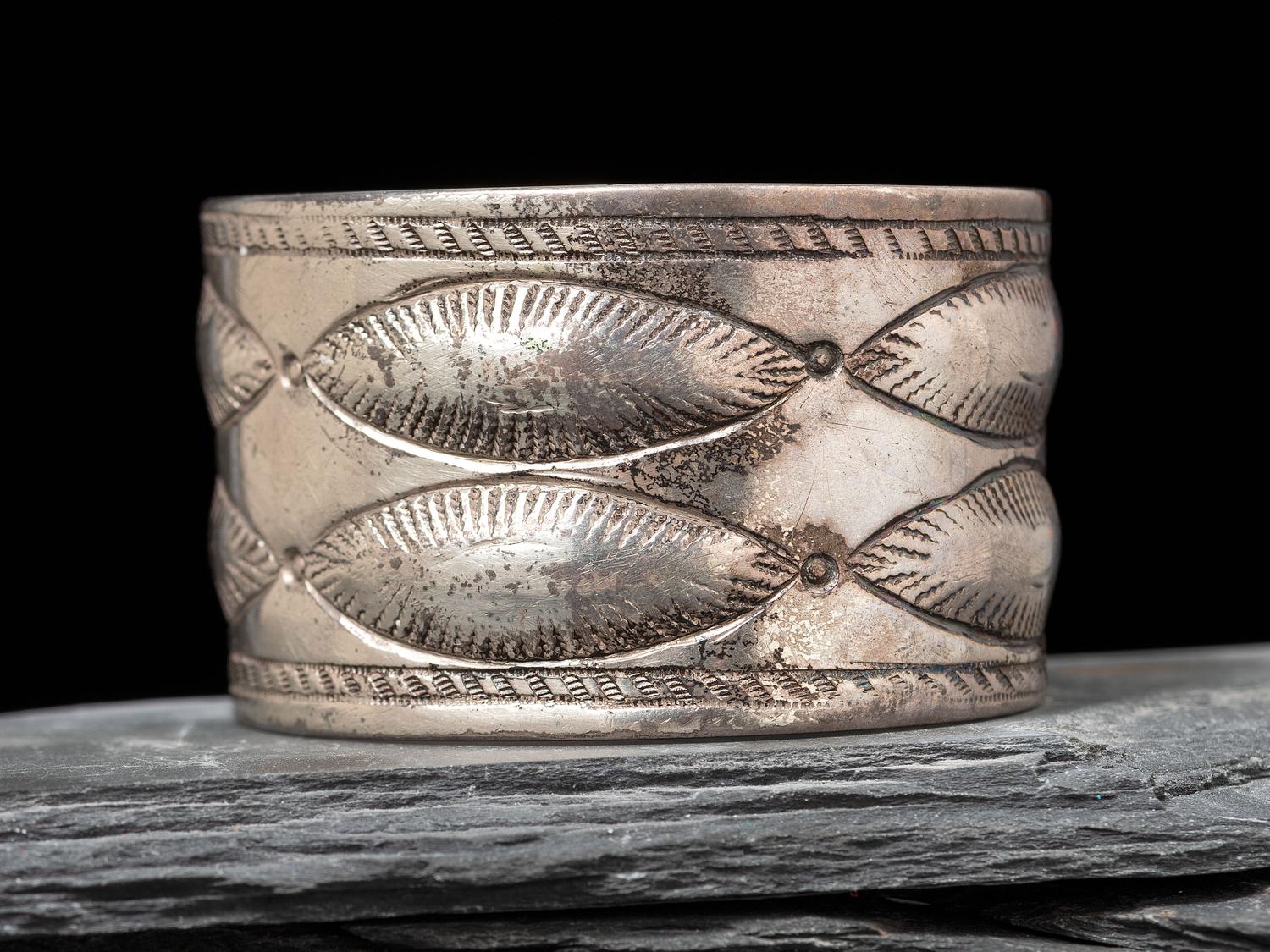 Wide Navajo Ingot Cuff Bracelet, Collected by Hoffman Birney (1891-1958)