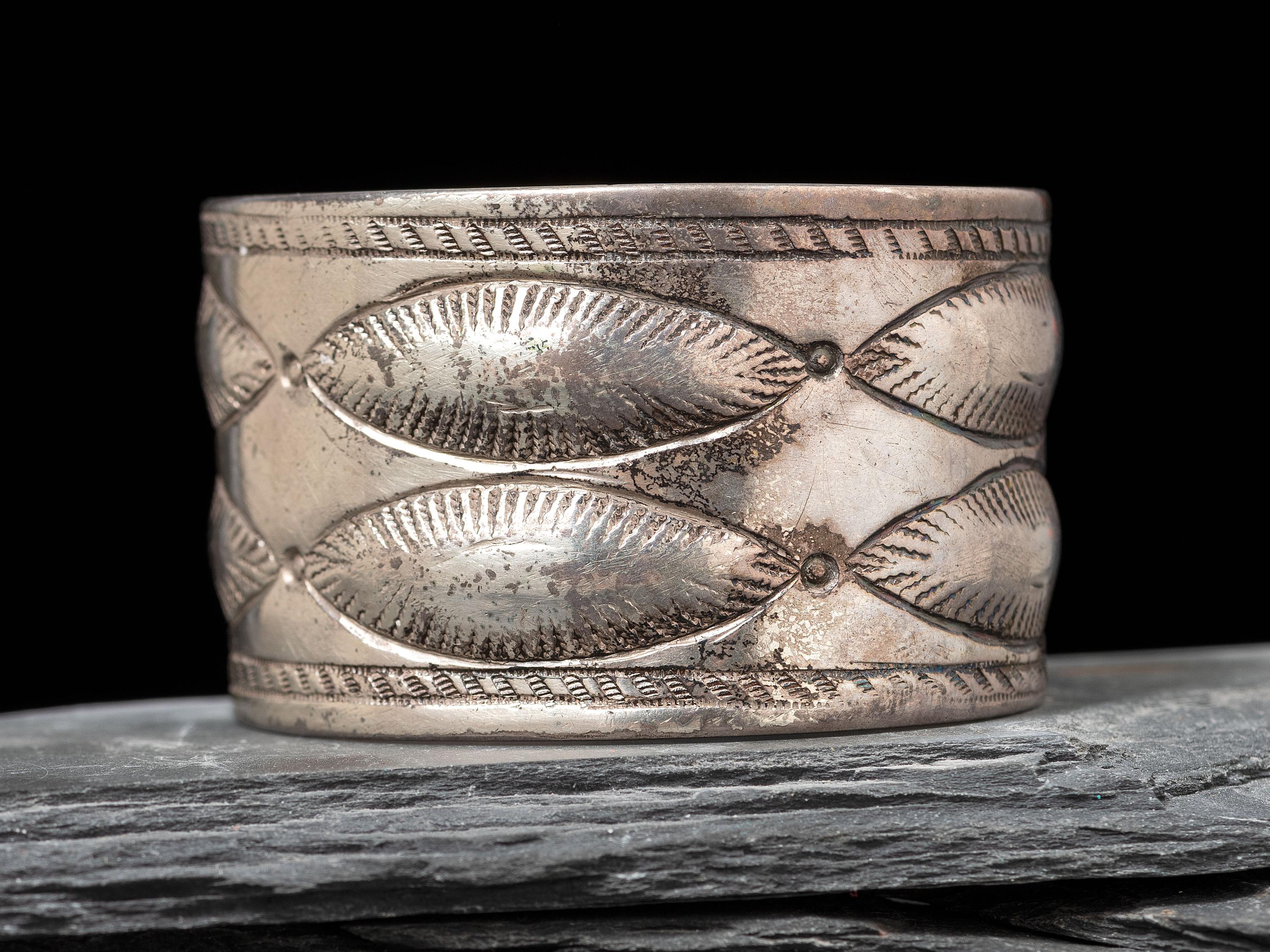 Wide Navajo Ingot Cuff Bracelet, Collected by Hoffman Birney (1891-1958)