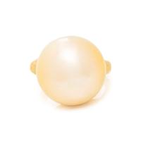 CULTURED GOLDEN PEARL RING