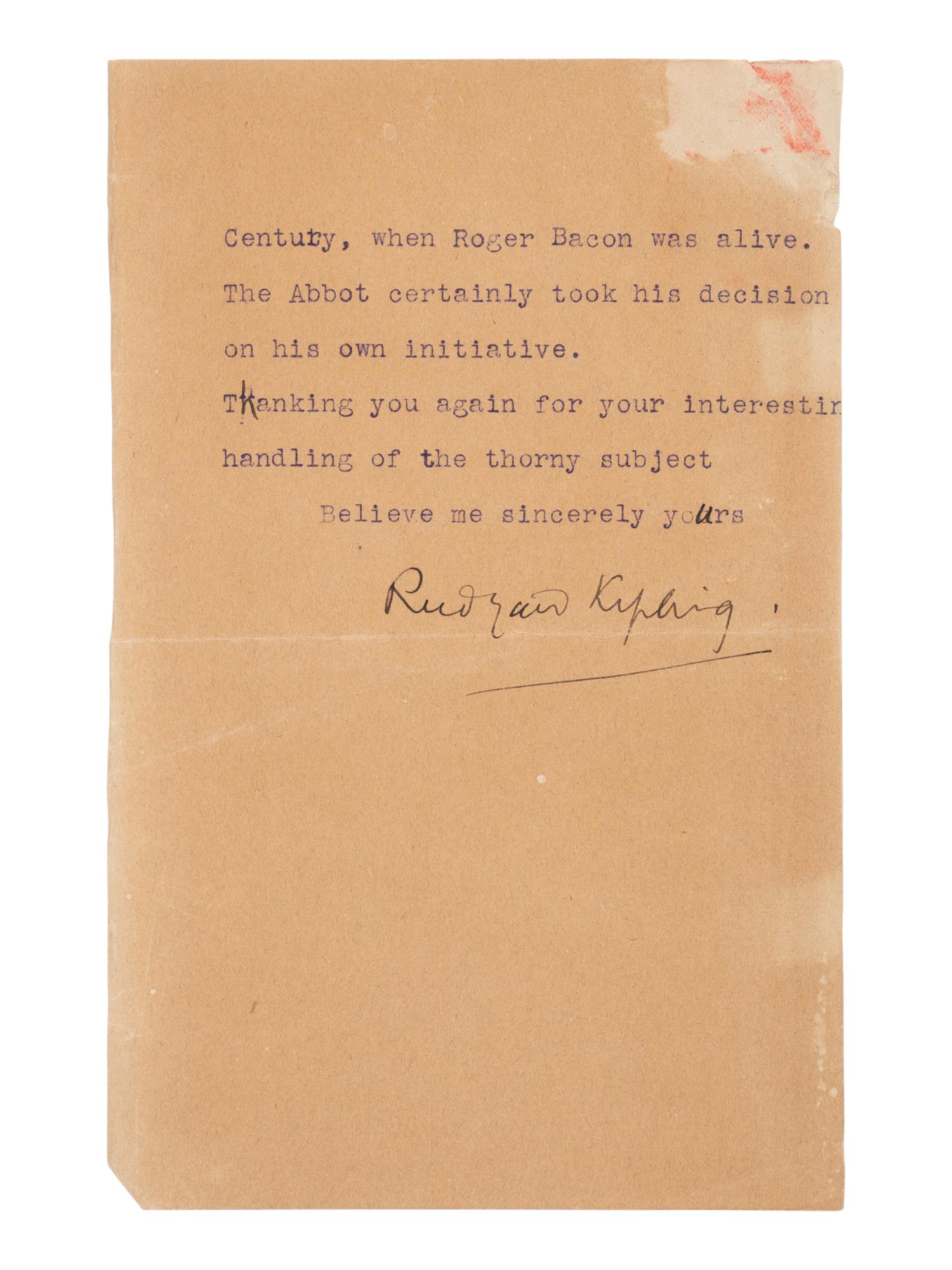 KIPLING, Joseph Rudyard (1865-1936). Debits and Credits . London: Macmillan and Co., Limited, 1926.