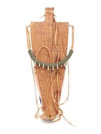 Beaded Doll Cradle, with Doll