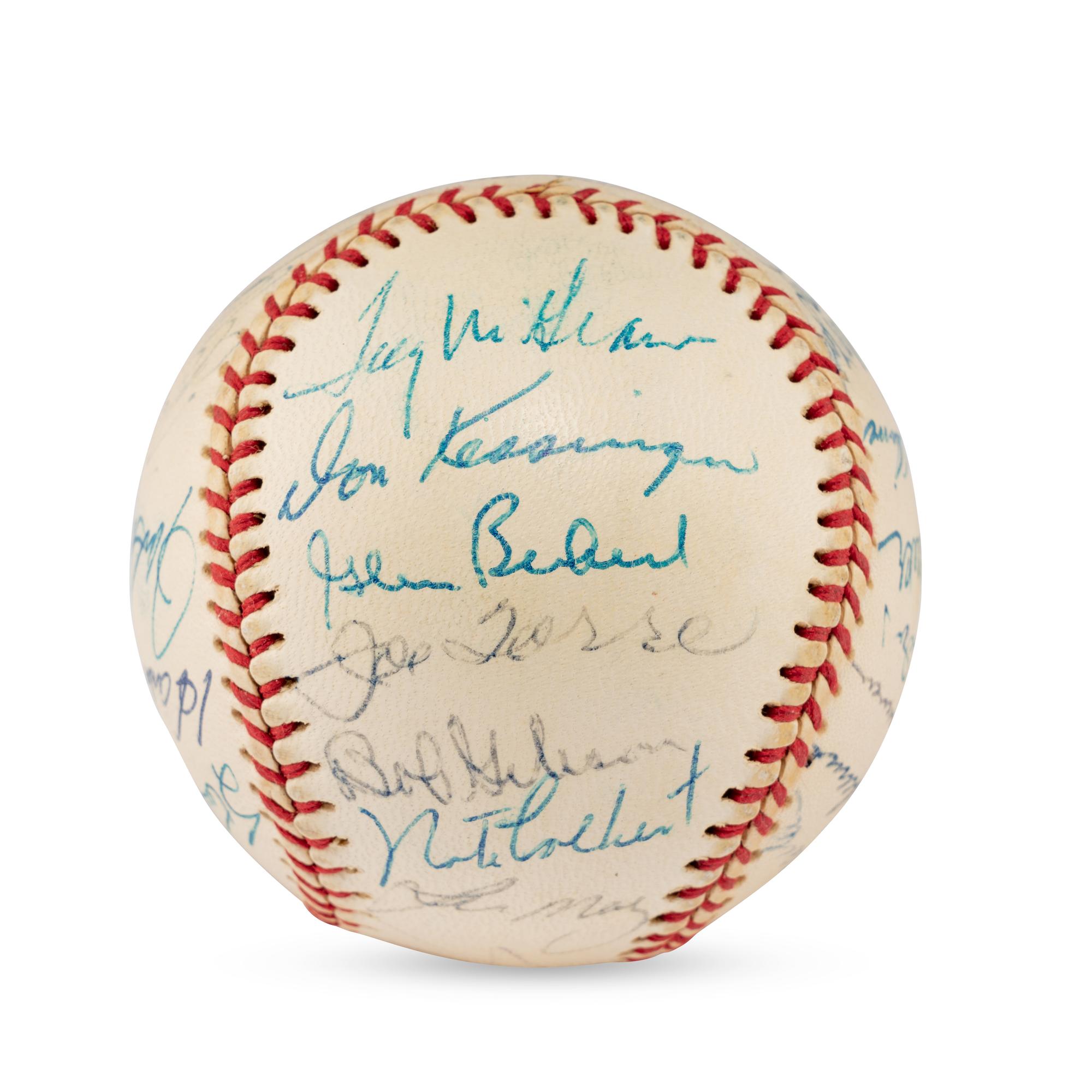 A 1972 National League All Star Team Signed Autograph Baseball Featuring Roberto Clemente (Beckett Authentication Services Letter of Authenticity)