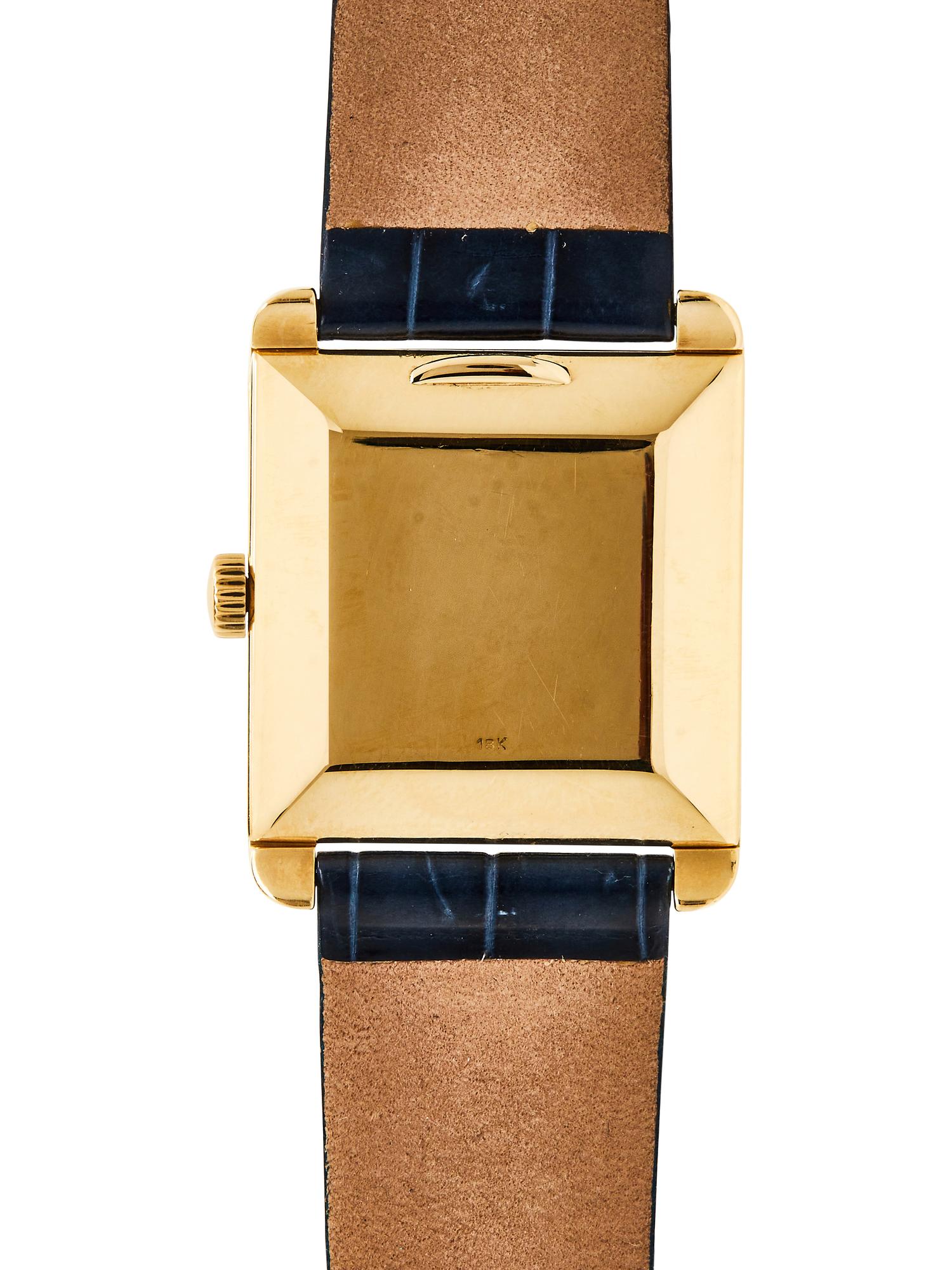 PATEK PHILIPPE, REF. 2488J 18K YELLOW GOLD 'CARRÉ-TORTUE' WATCH