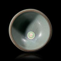A Small Chinese Celadon Glazed Stoneware Vessel, Possibly Southern Song Dynasty 或为南宋 官式青釉盌