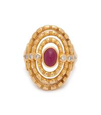 LALAOUNIS, RUBY AND DIAMOND RING