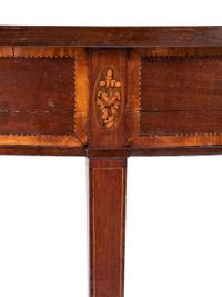 A Pair of Federal Mahogany Inlaid Console Tables