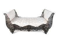 A Continental Cast Iron Sleigh Daybed — 20TH CENTURY