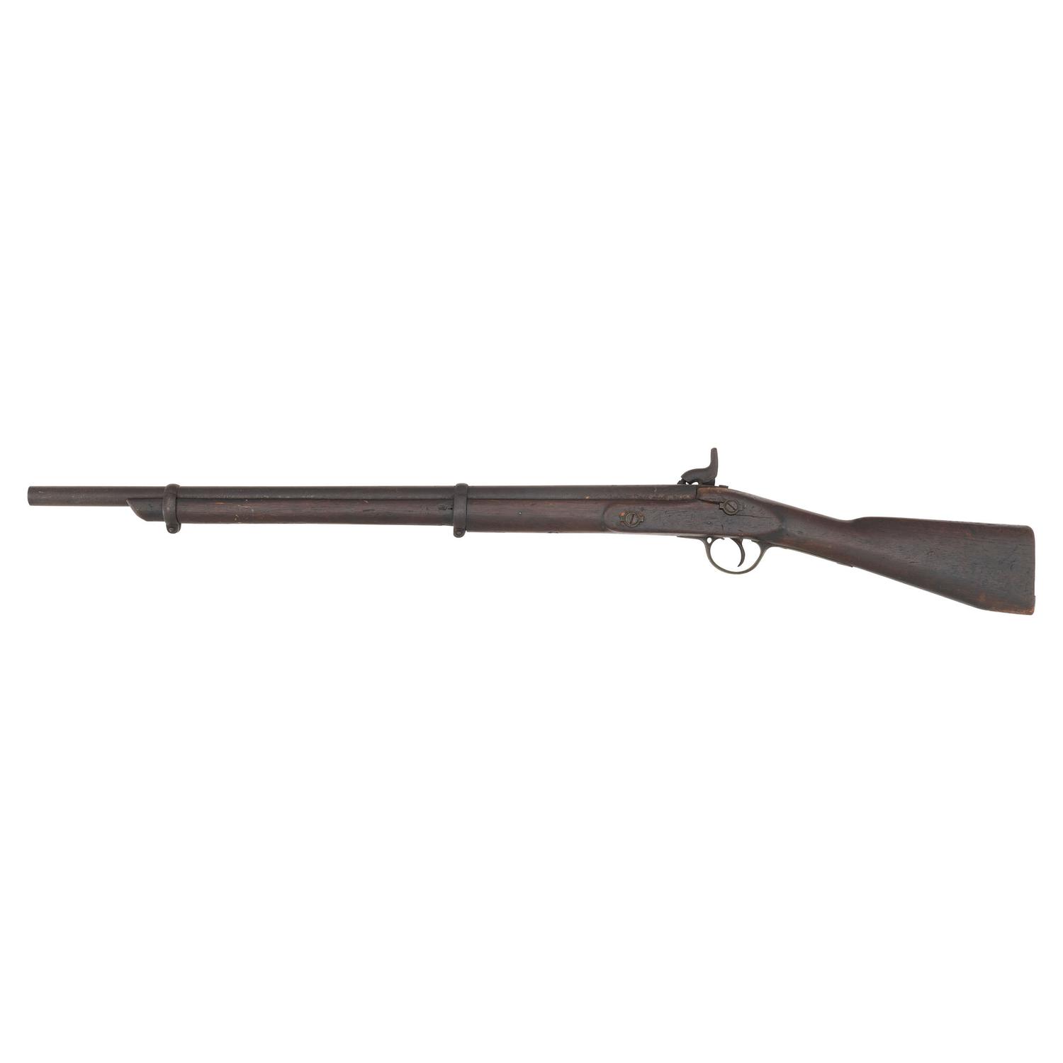 Period Shortened Native Used British Pattern 1853 Enfield Rifle Musket