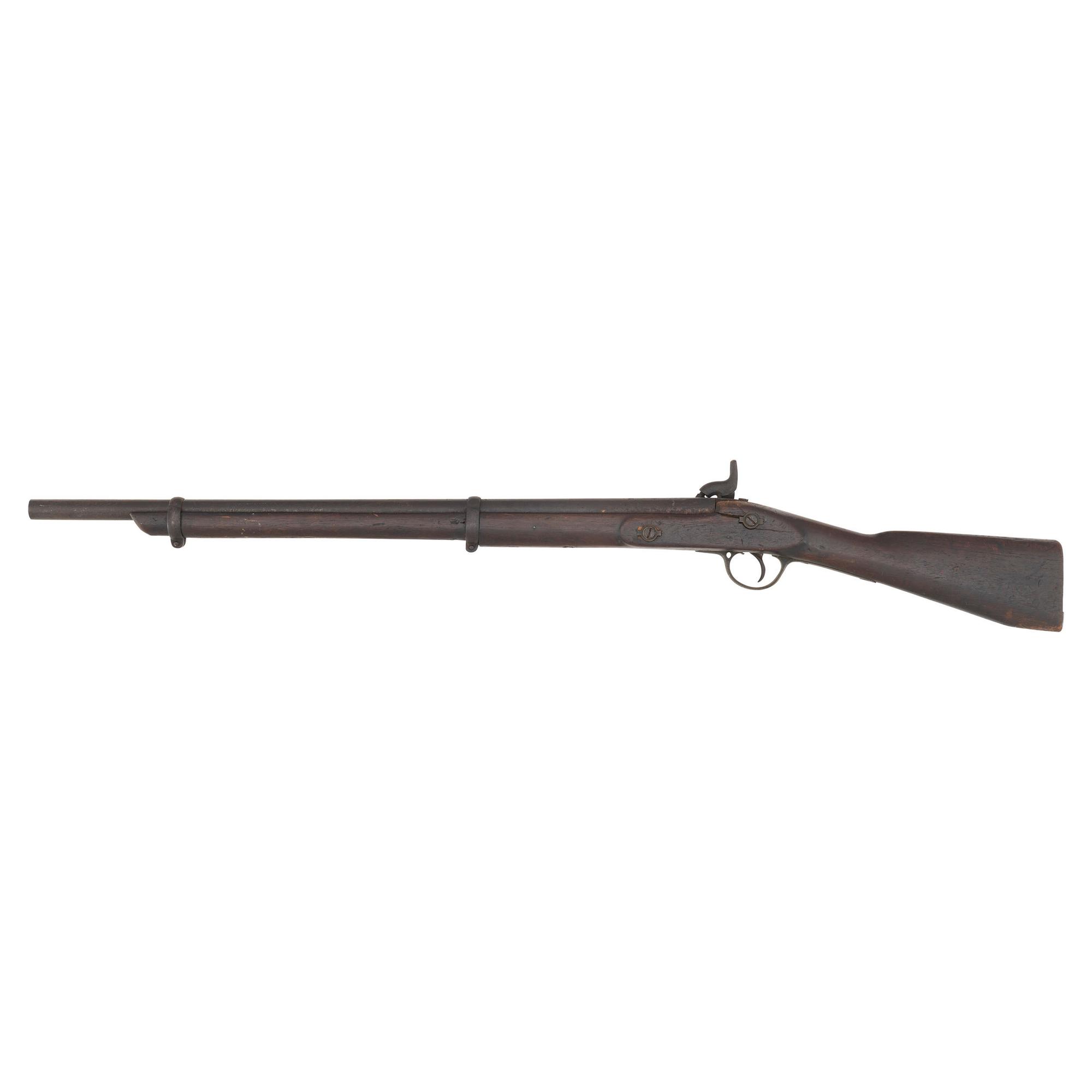 Period Shortened Native Used British Pattern 1853 Enfield Rifle Musket