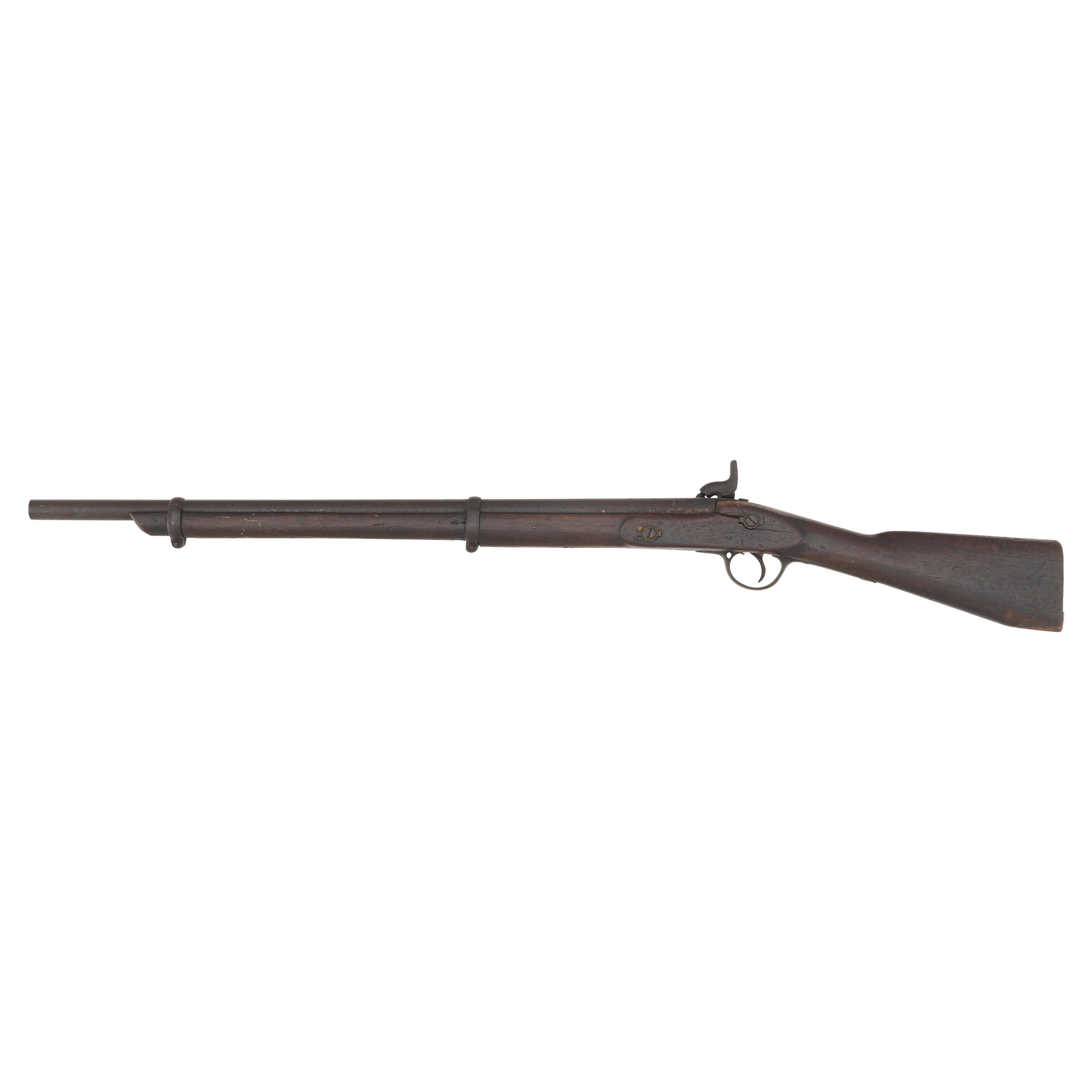 Period Shortened Native Used British Pattern 1853 Enfield Rifle Musket