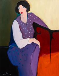 Itzchak Tarkay, Israeli, 1935-2012, Seated Woman