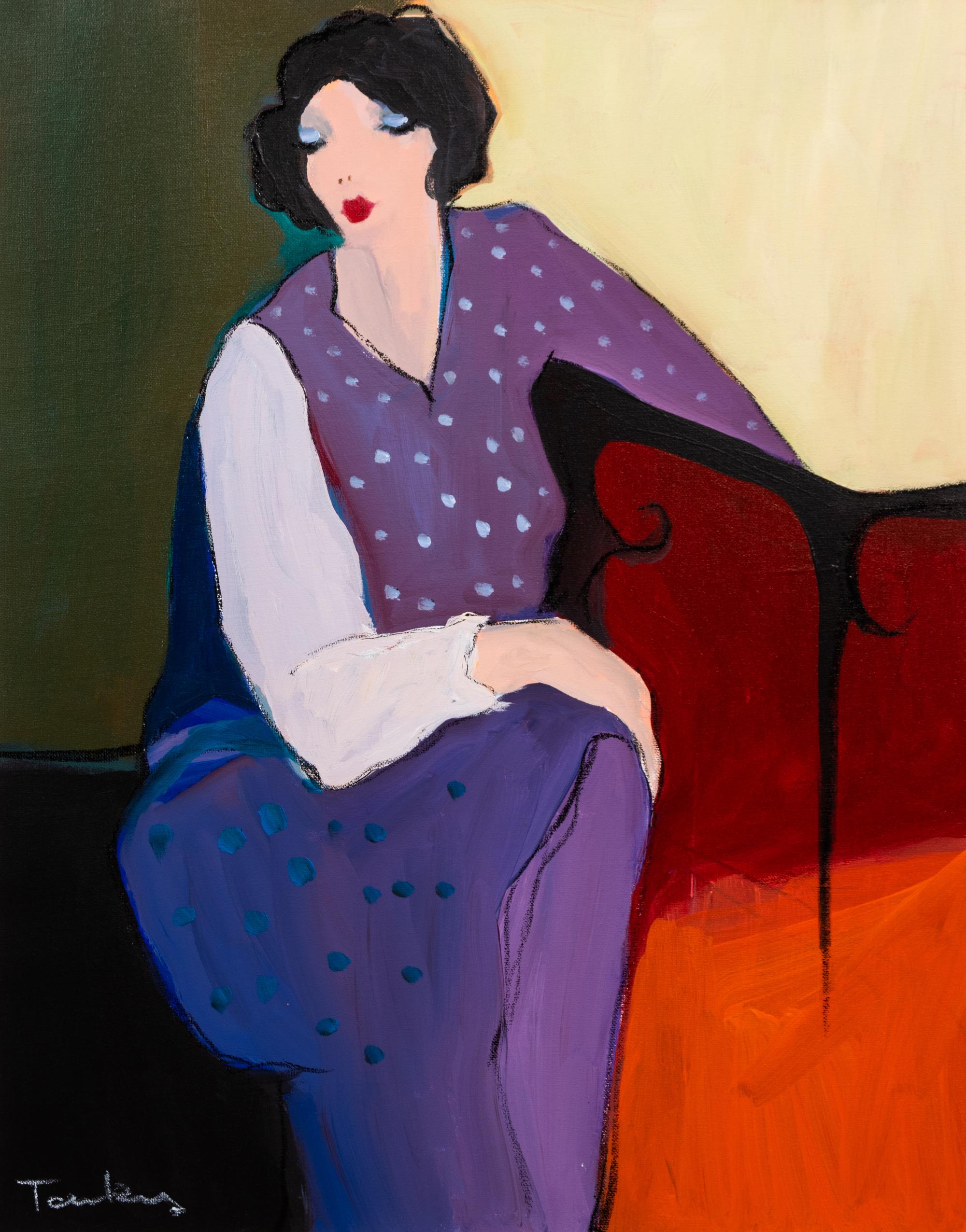 Itzchak Tarkay, Israeli, 1935-2012, Seated Woman