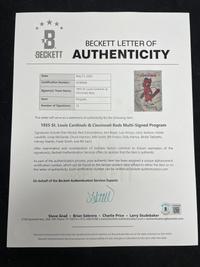 A 1955 St. Louis Cardinals and Cincinnati Reds Multi Signed Autograph Program Scorecard Featuring Stan Musial (Beckett Authentication Services)