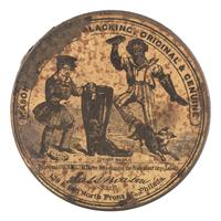 [CIVIL WAR]. Mason's [Challenge] Blacking, Original & Genuine . Boot polish tin. Philadelphia: Mason, n.d.