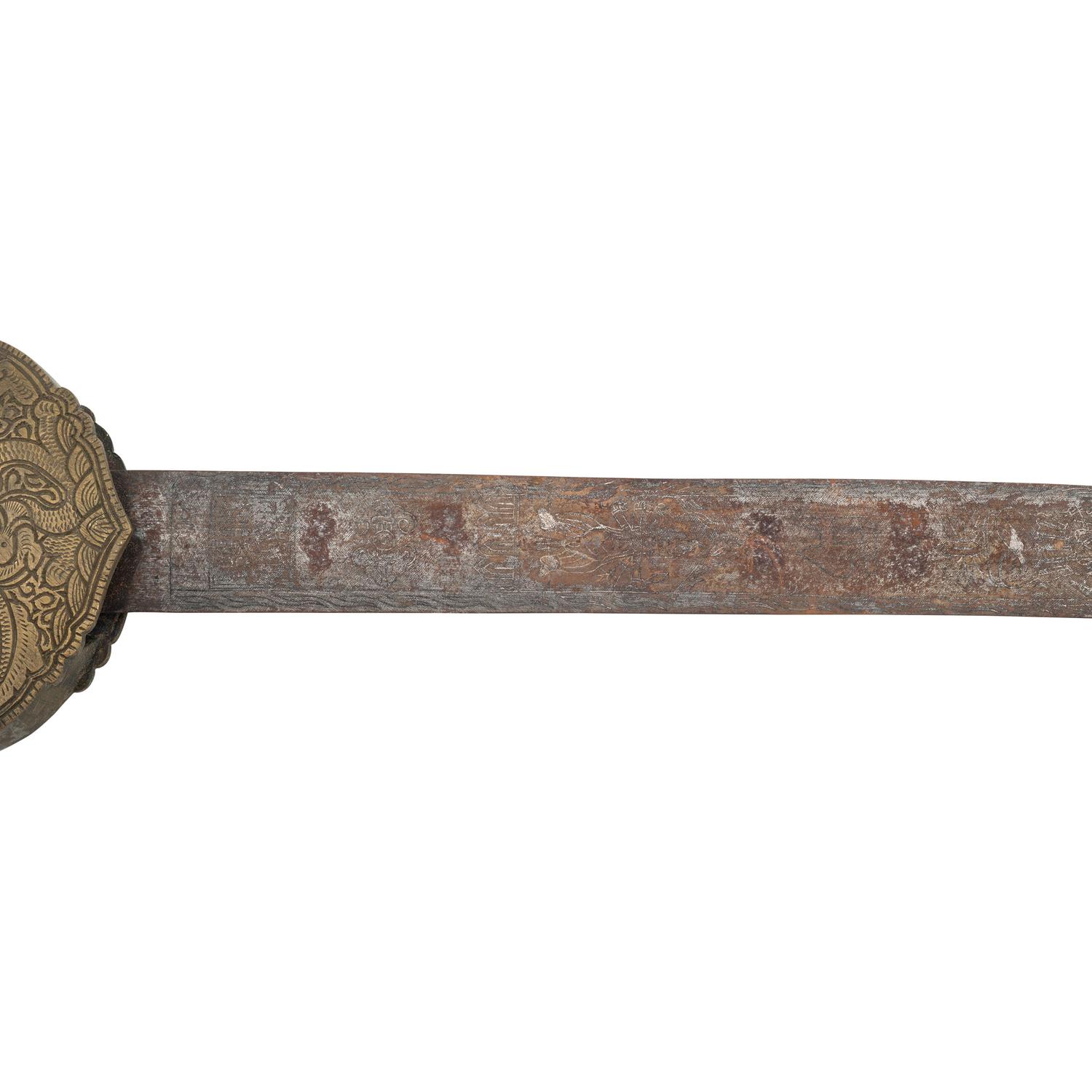 Lot of 2 Ethnographic Swords Including: Nepalese Kora and Chinese Jian