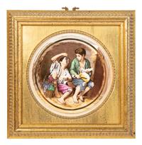 A Pair of Limoges Porcelain Plaques
